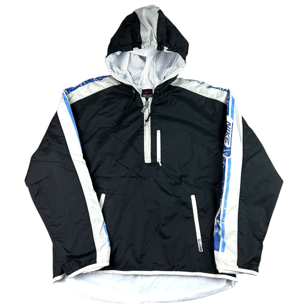 Vintage‎ 90s Nike Sportswear Anorak Jacket Women's Small Hooded Nylon Pullover